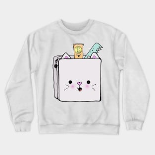 What's inside the toiletry bag? Crewneck Sweatshirt